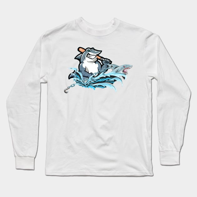 shark Long Sleeve T-Shirt by GAGO5